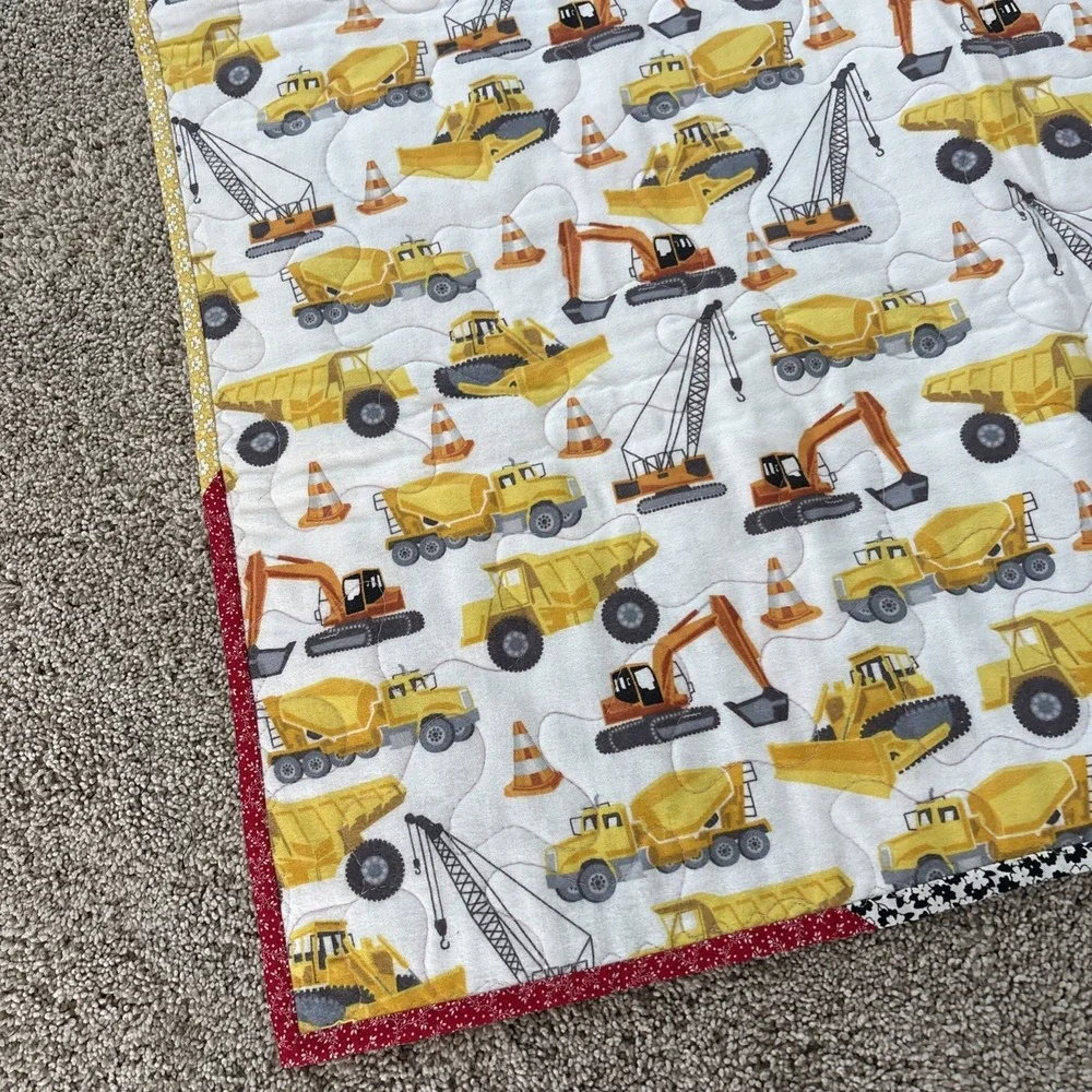 Construction Truck Baby Crib Blanket Nursery Wall Hanging‎ 38.5x31
